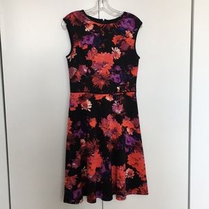 London Times Size 6 Sleeveless Floral Dress